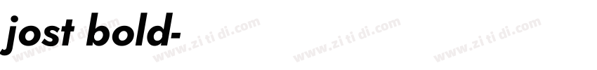 jost bold字体转换